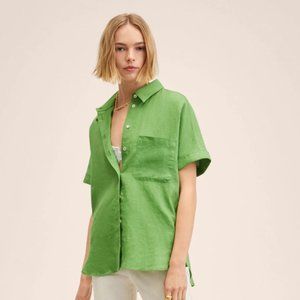MANGO SHORT SLEEVE BLOUSE - BRAND NEW WITH TAGS